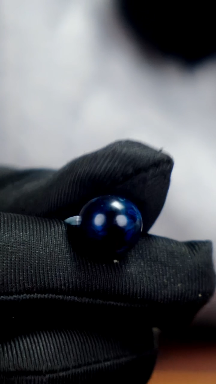 疯子大漆蓝宝砂12mm