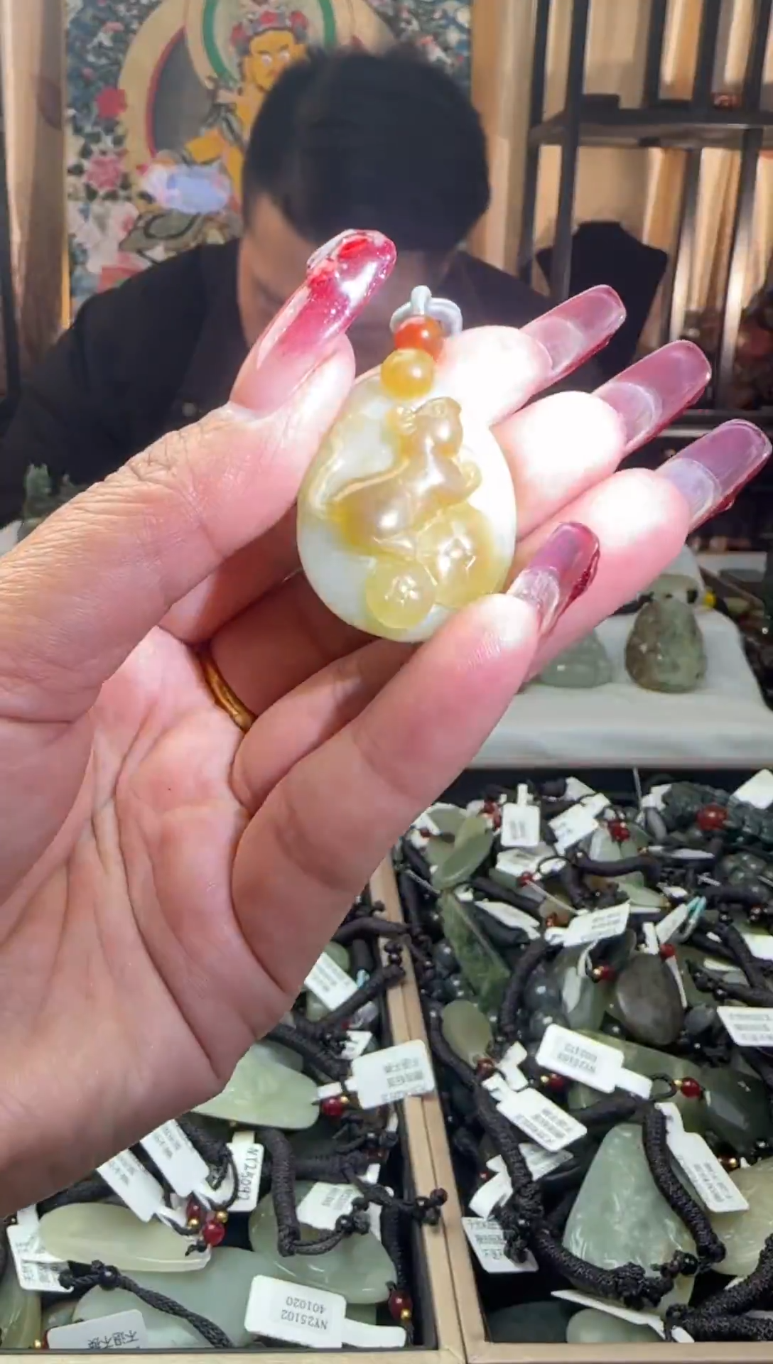 颈饰未镶嵌和田玉75