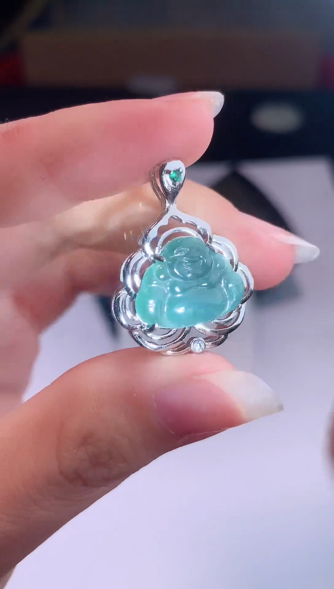 颈饰未镶嵌翡翠0芹0翡翠珠宝731