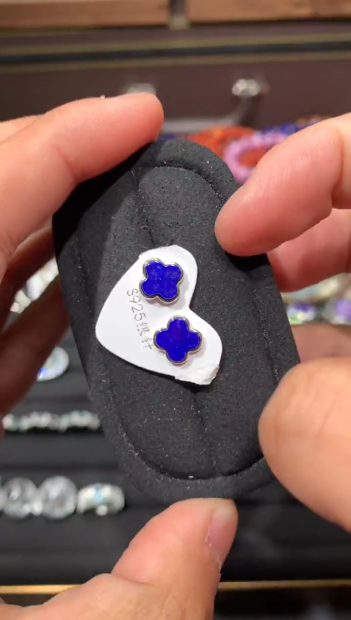 未镶嵌青金石耳饰F30【多样性发其一】