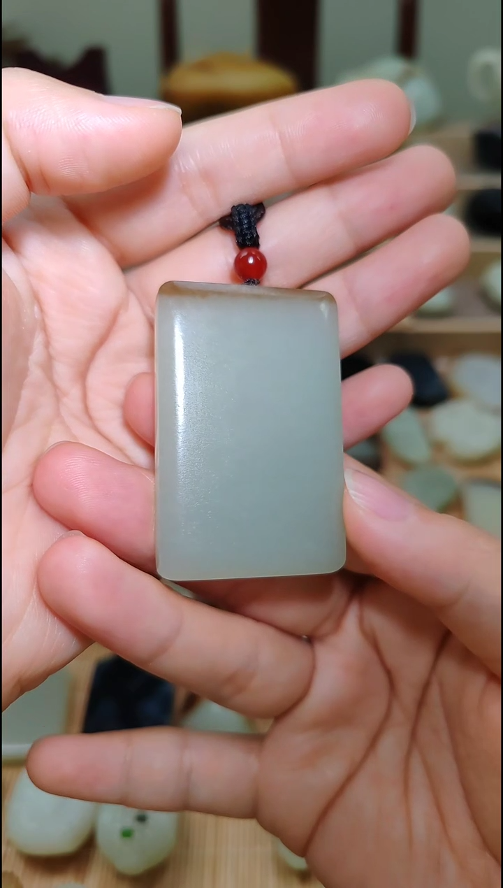 【闪购商品】和田玉挂件未镶嵌新疆和田玉且末料平安牌挂件