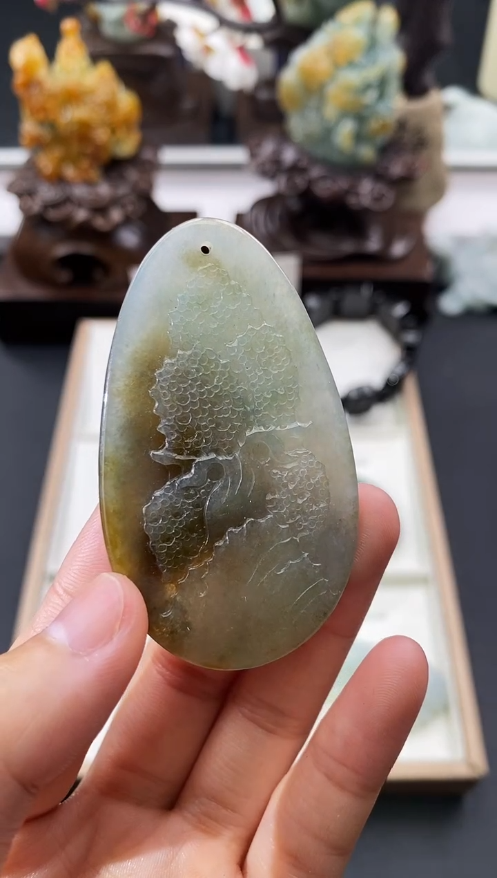 颈饰未镶嵌翡翠天然缅甸A货翡翠