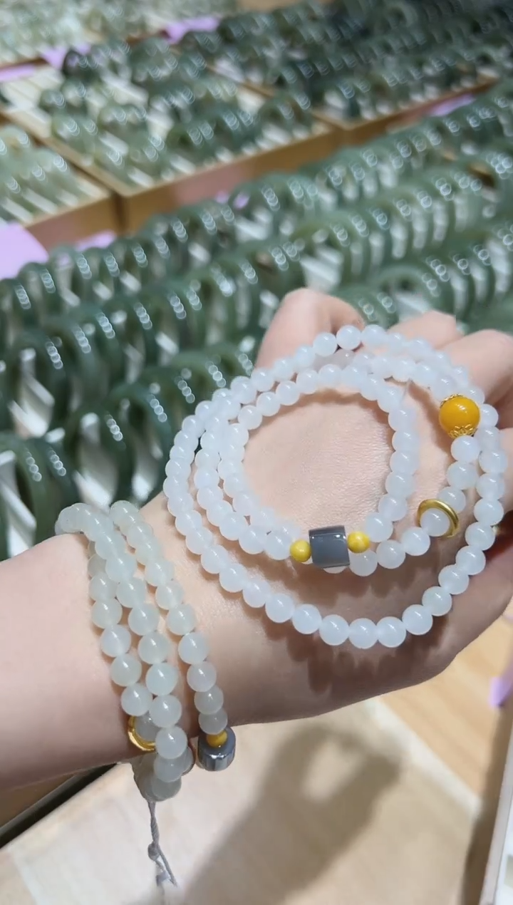 【闪购商品】和田玉颈饰银S925镶嵌gs5289项链