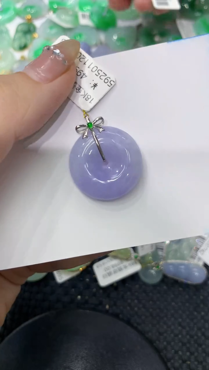 【闪购商品】翡翠颈饰18K金镶嵌222222222