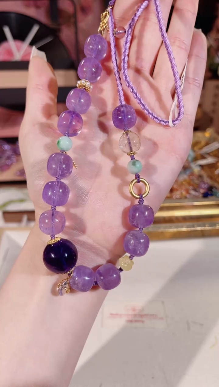 【闪购商品】水晶项链未镶嵌PX05多样性发一 颜色微差