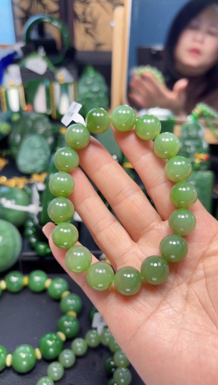 【闪购商品】和田玉（碧玉）手串未镶嵌1