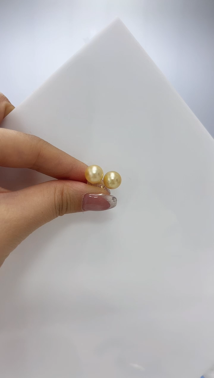 【闪购商品】海水珍珠DA18K金镶嵌耳钉 9 SS198