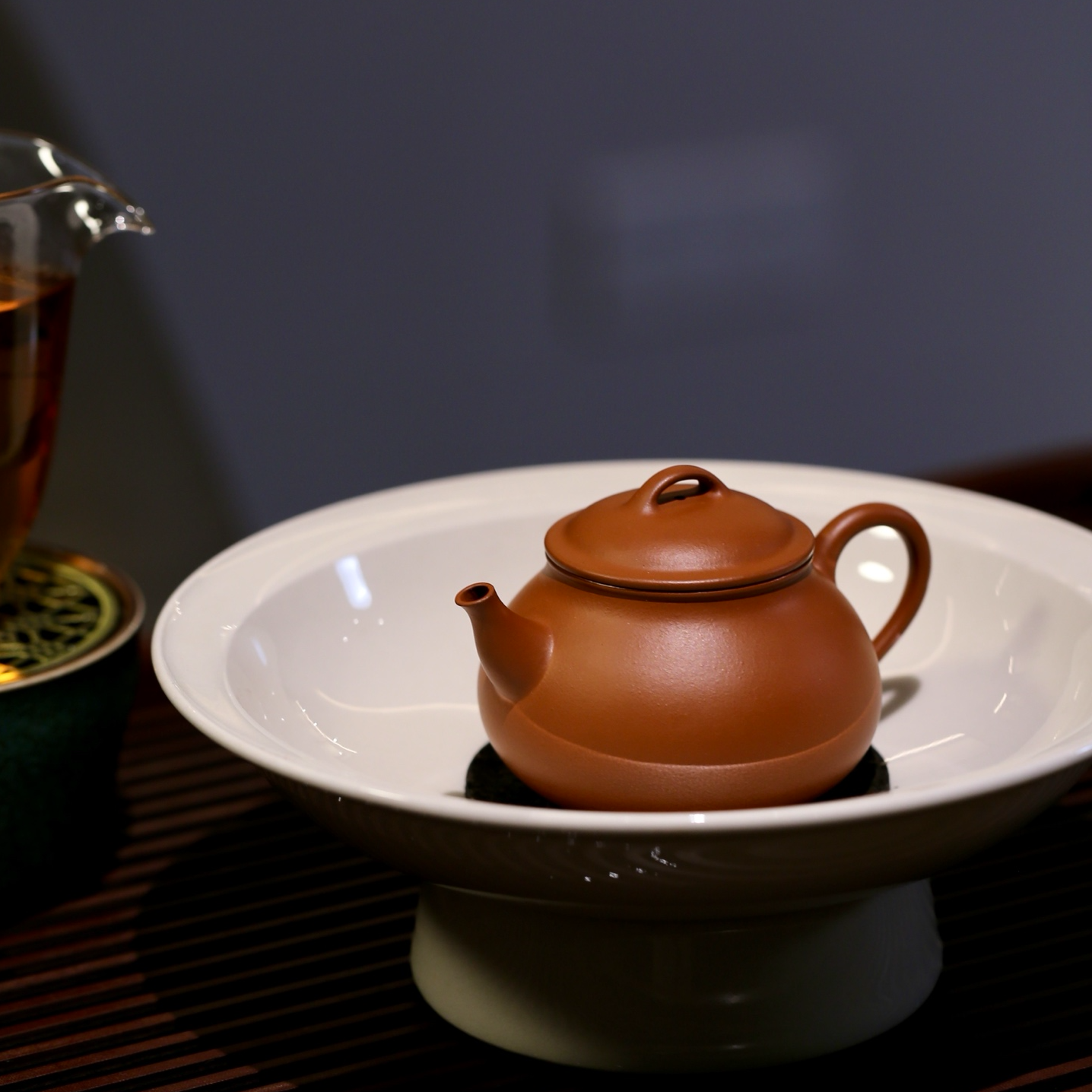 大口盖可驾驭任何茶【灵珠壶】60目朱泥  刘华全手抟制  180cc