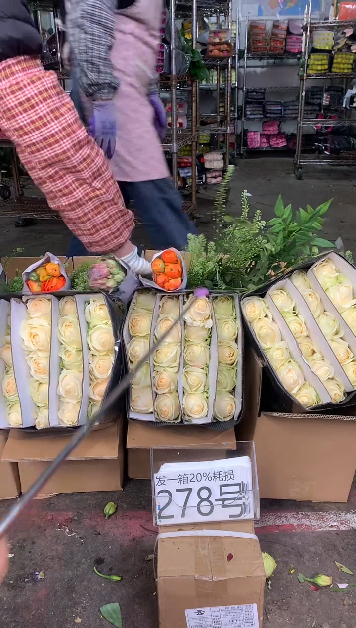 278号♥中通含20%耗损发一箱鲜花