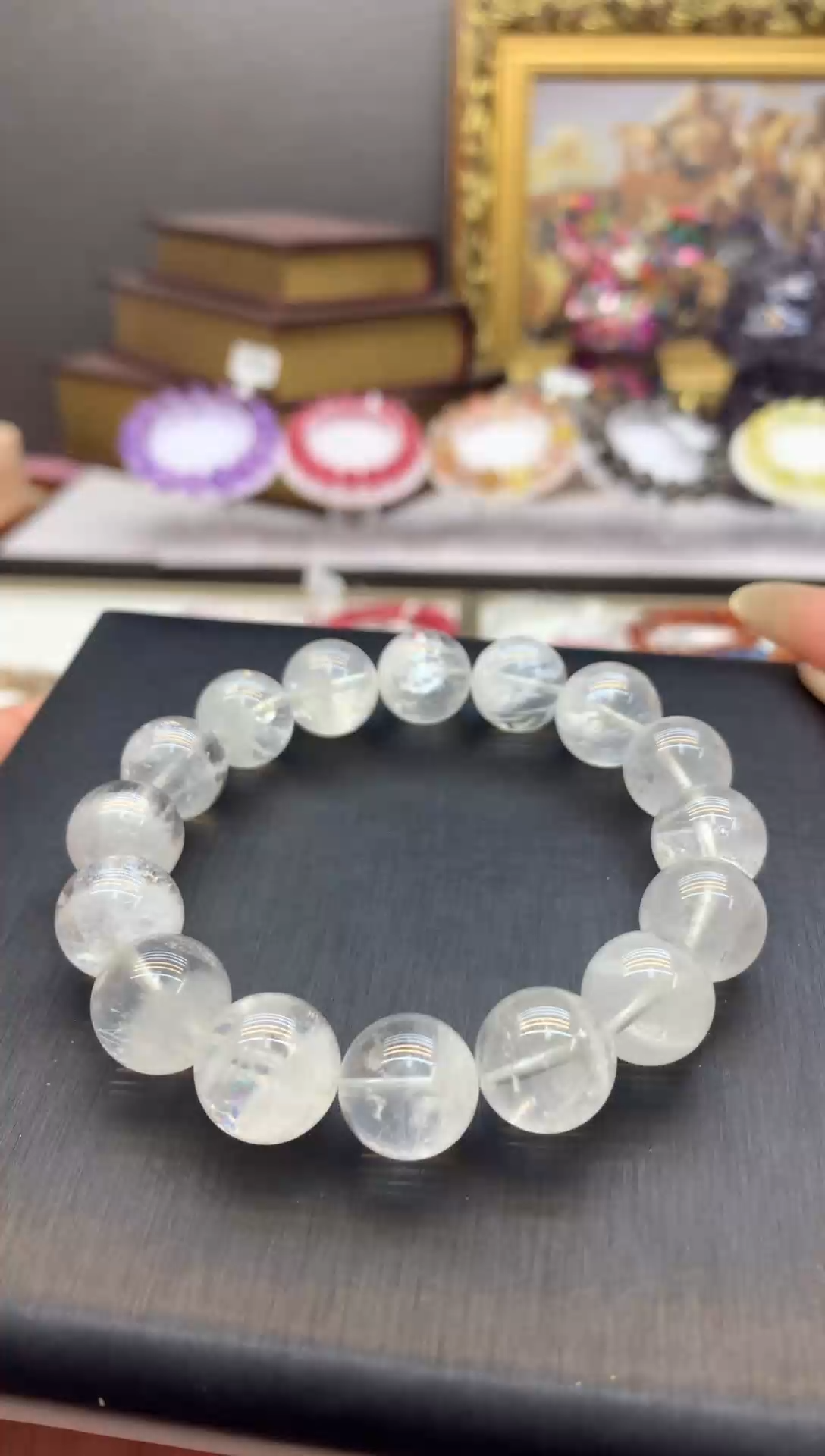 【闪购商品】水晶手串未镶嵌白幽灵千层13+（颜色以实物为主）