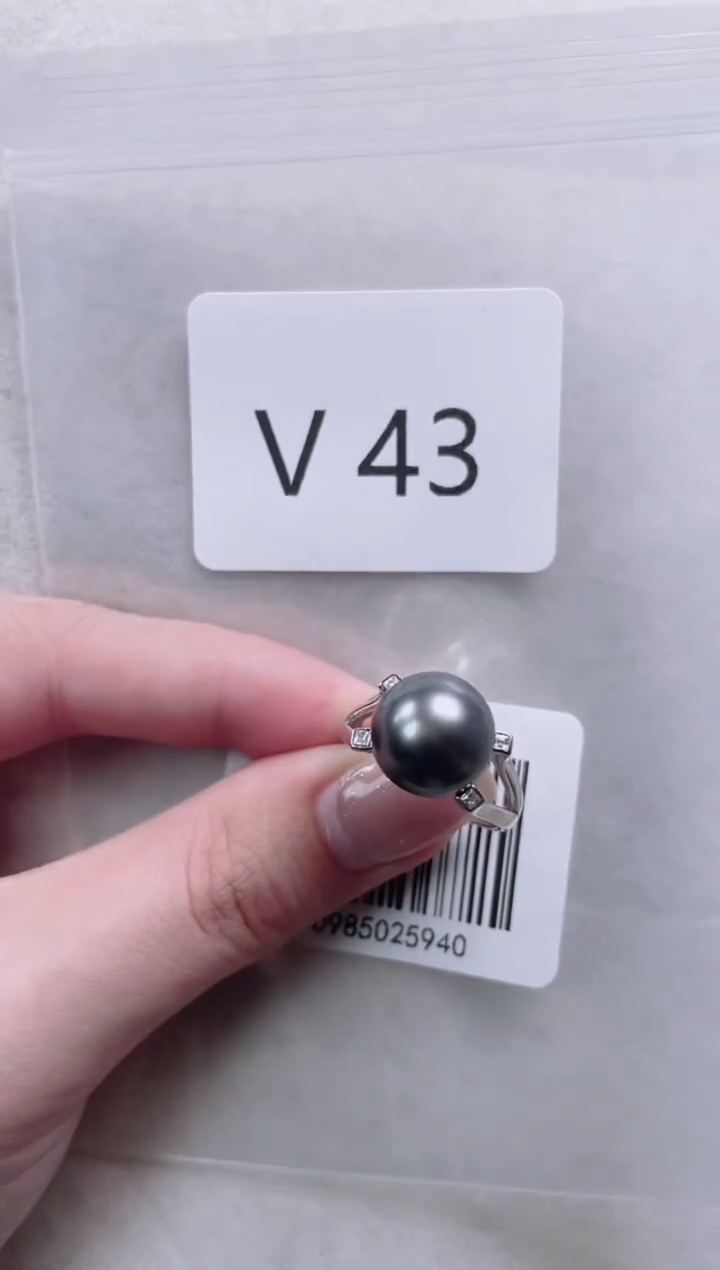 【闪购商品】海水珍珠戒指银S925镶嵌V43