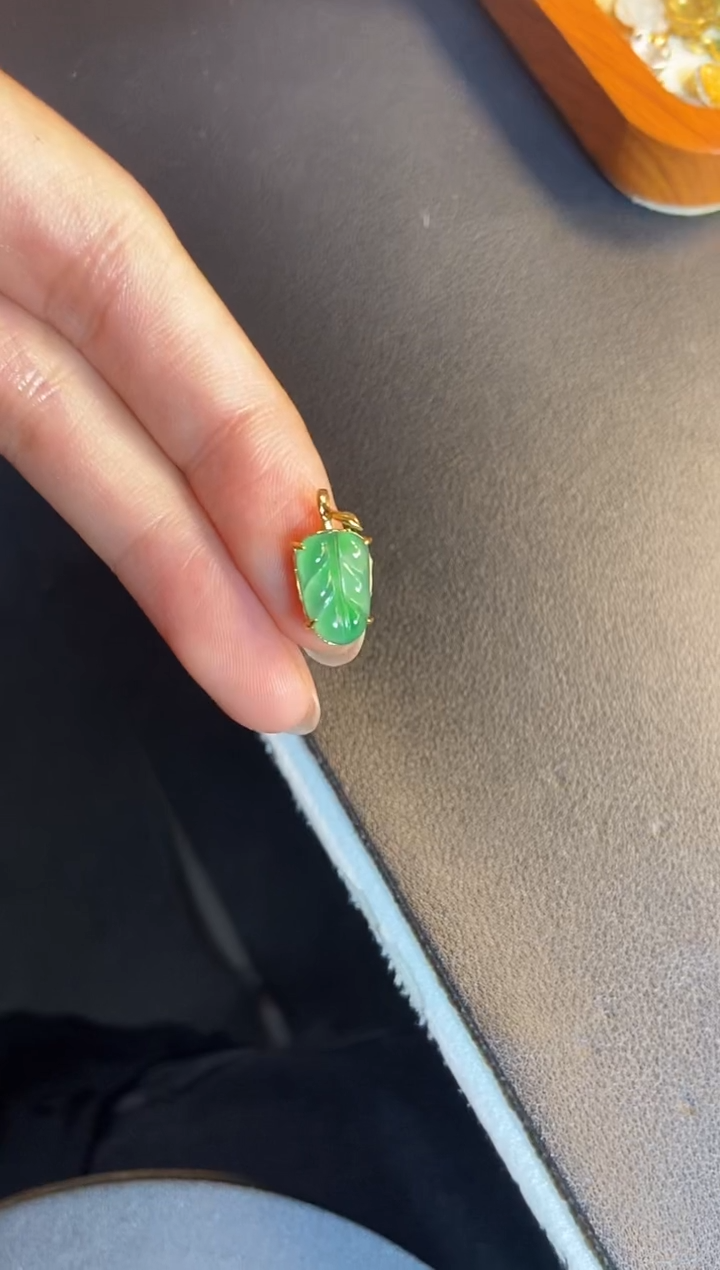 吊坠(不含链)银S925镶嵌翡翠1