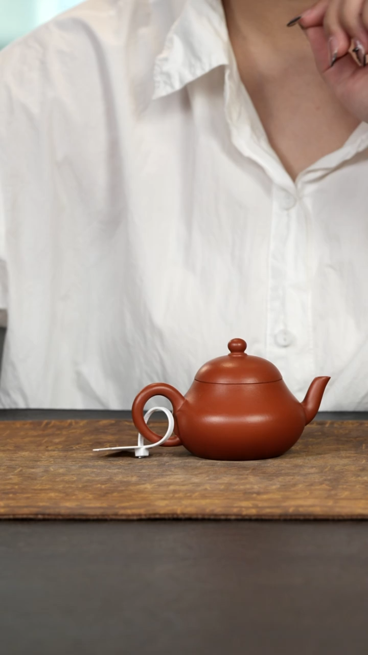 茶壶紫砂朱泥梨形100cc