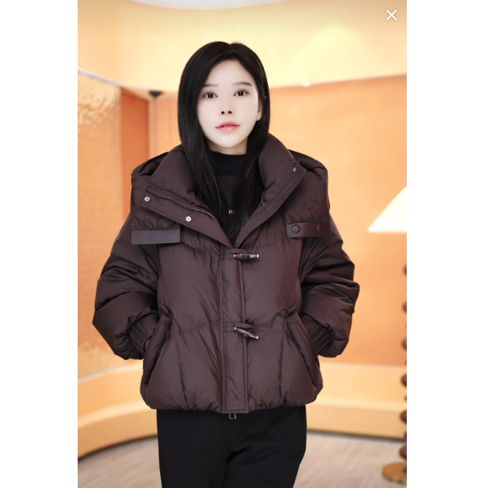 【伊可定制】D355冬季女装羽绒服2025新款加厚保暖洋气时尚羽绒服