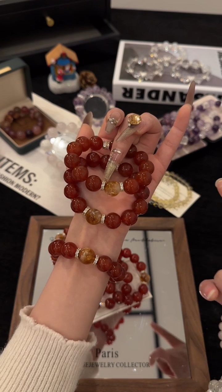 合金手链水晶平安顺遂x3576