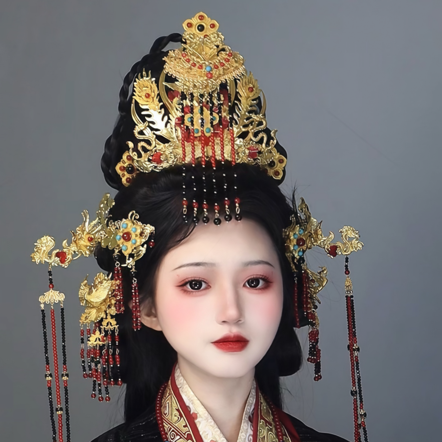 耀如春华 【达人专属】女帝【套装链接】 原创国风古风古典汉服配饰