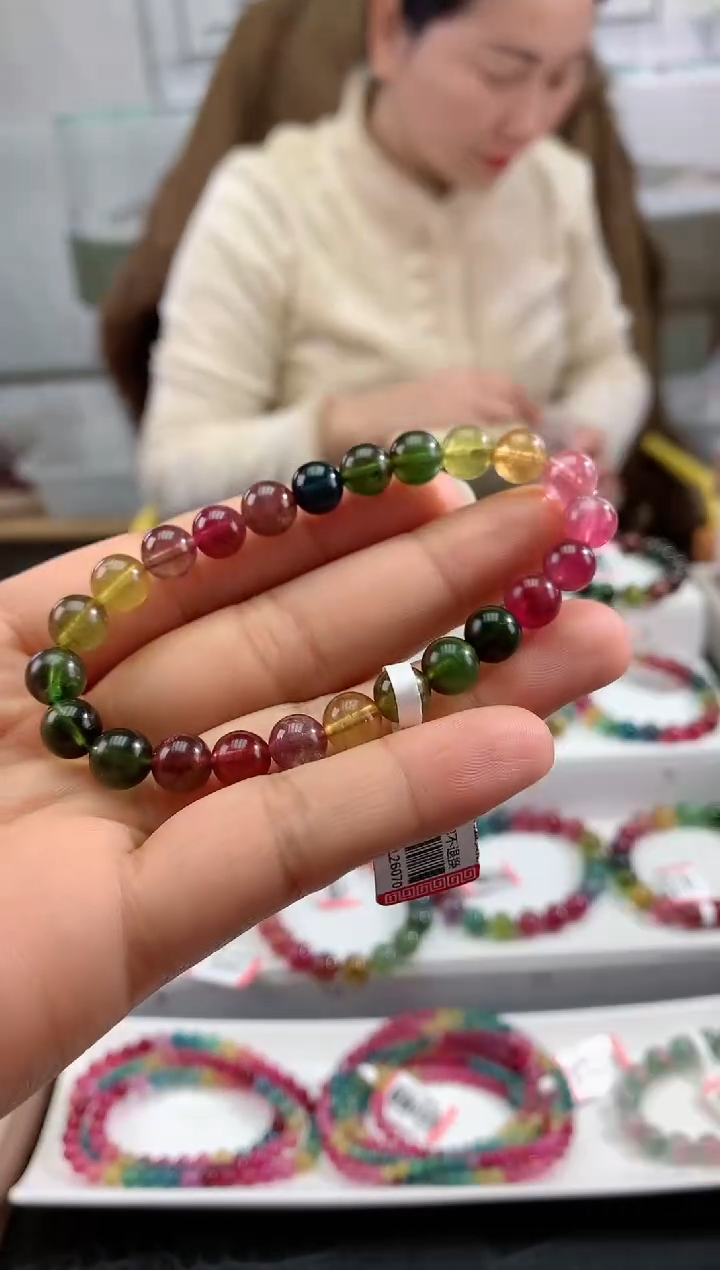 【闪购商品】碧玺手串未镶嵌多样性发一条