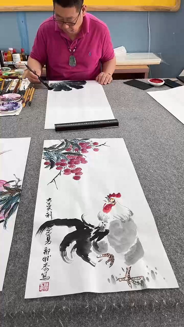 国画大吉大利；；；；；
