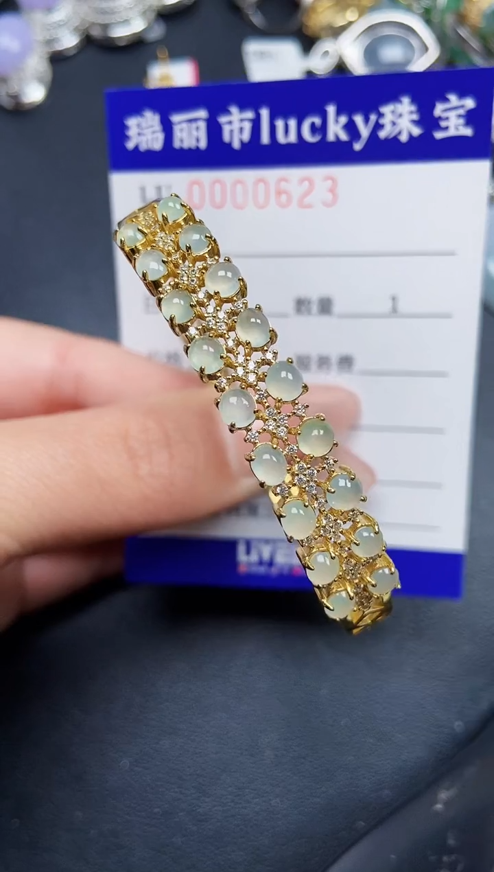 【闪购商品】翡翠颈饰银S925镶嵌0623