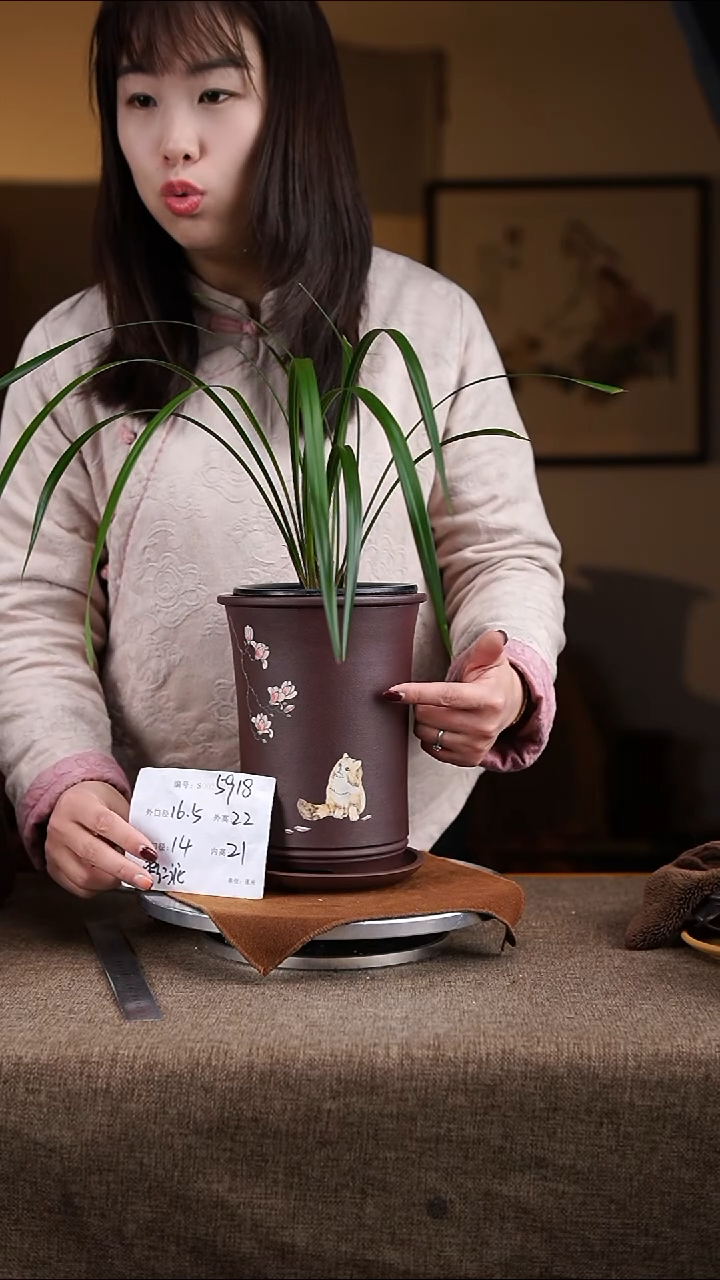 【闪购商品】紫砂花盆紫砂花盆5918+z