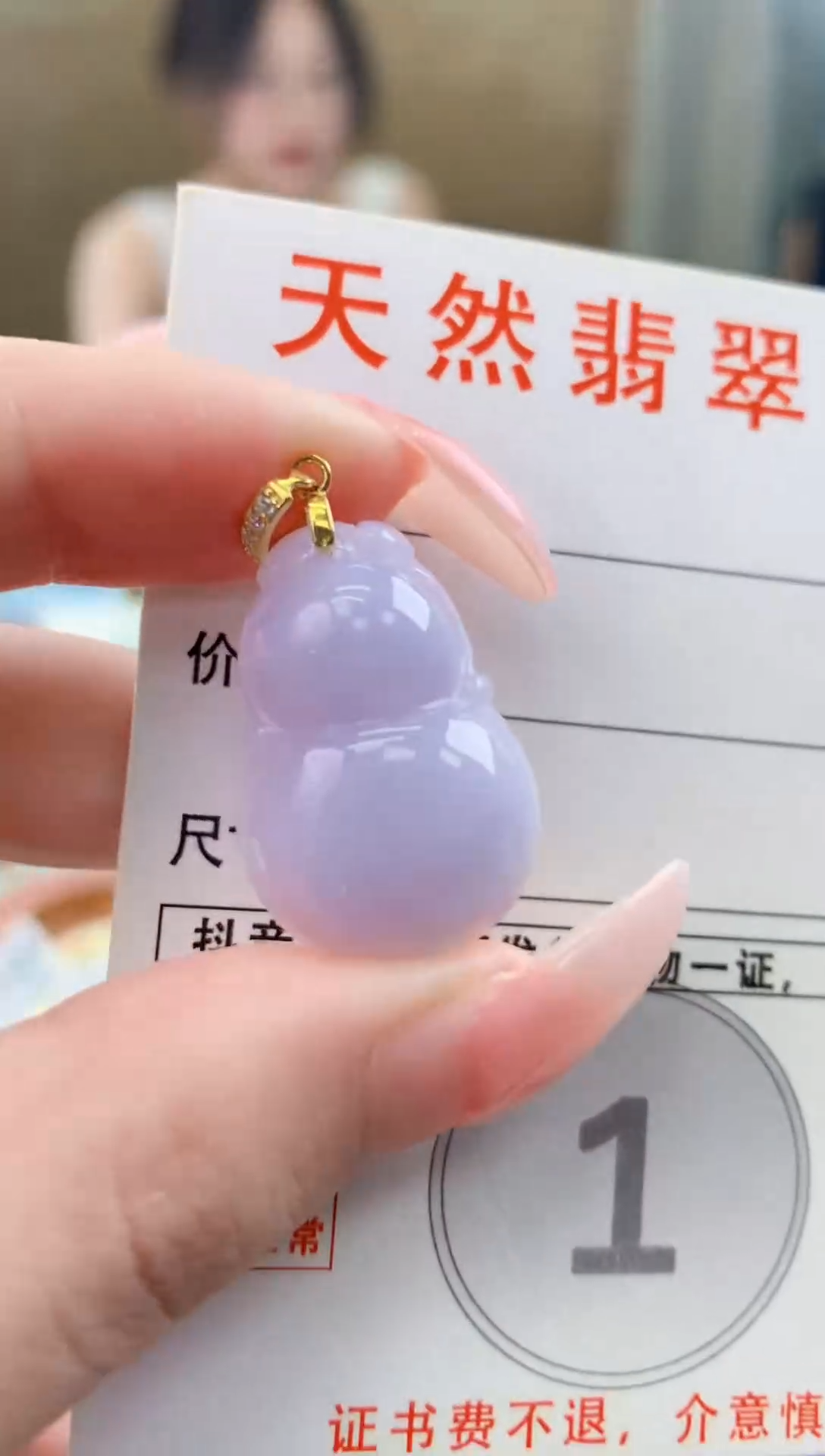 颈饰未镶嵌翡翠天然A货翡翠挂件