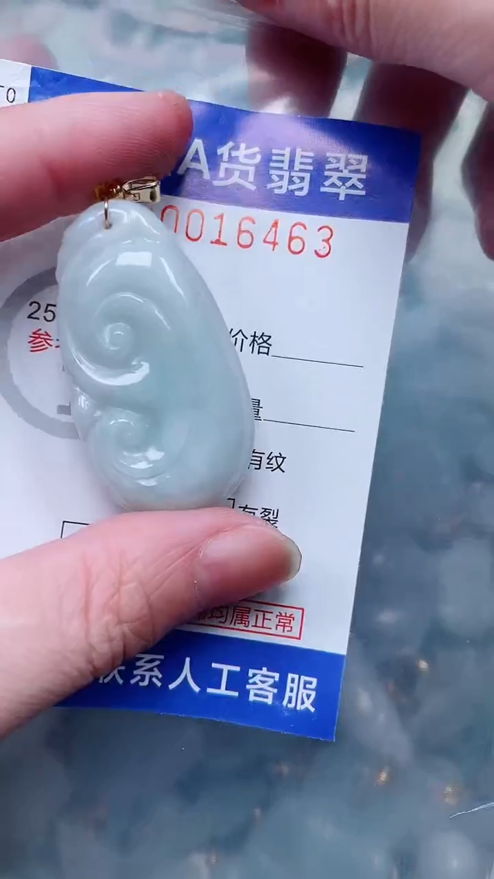 翡翠未镶嵌吊坠(不含链)1