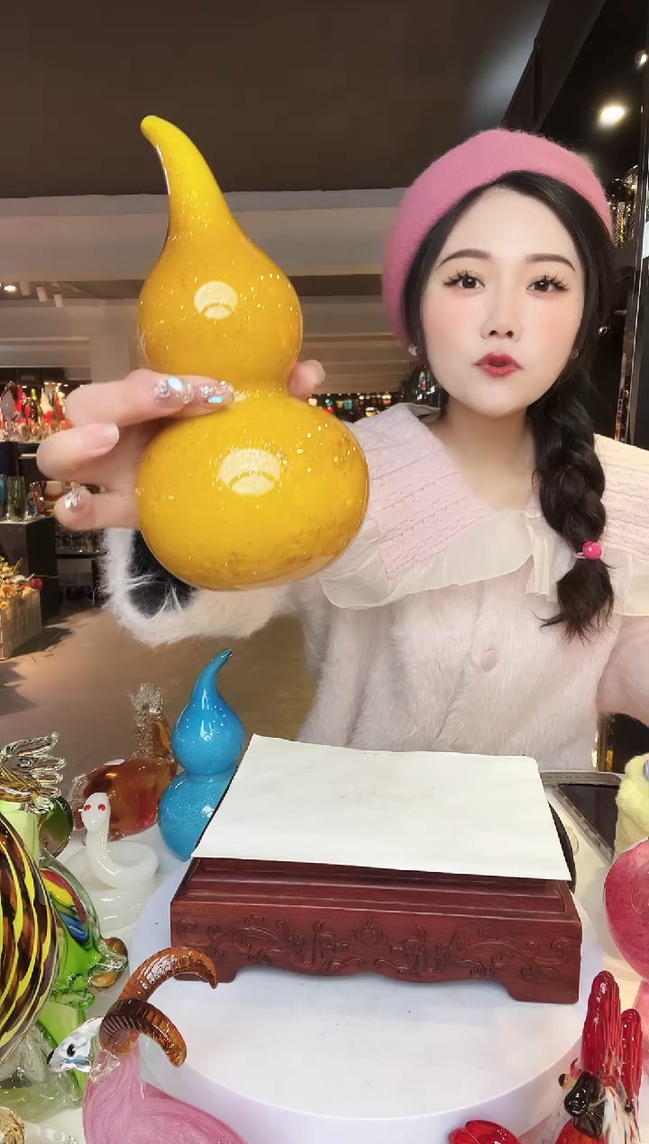 【闪购商品】茶盏琉璃摆件家居摆件