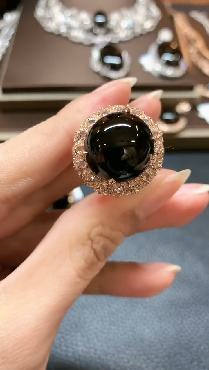 【闪购商品】翡翠戒指18K金镶嵌b287不退换·