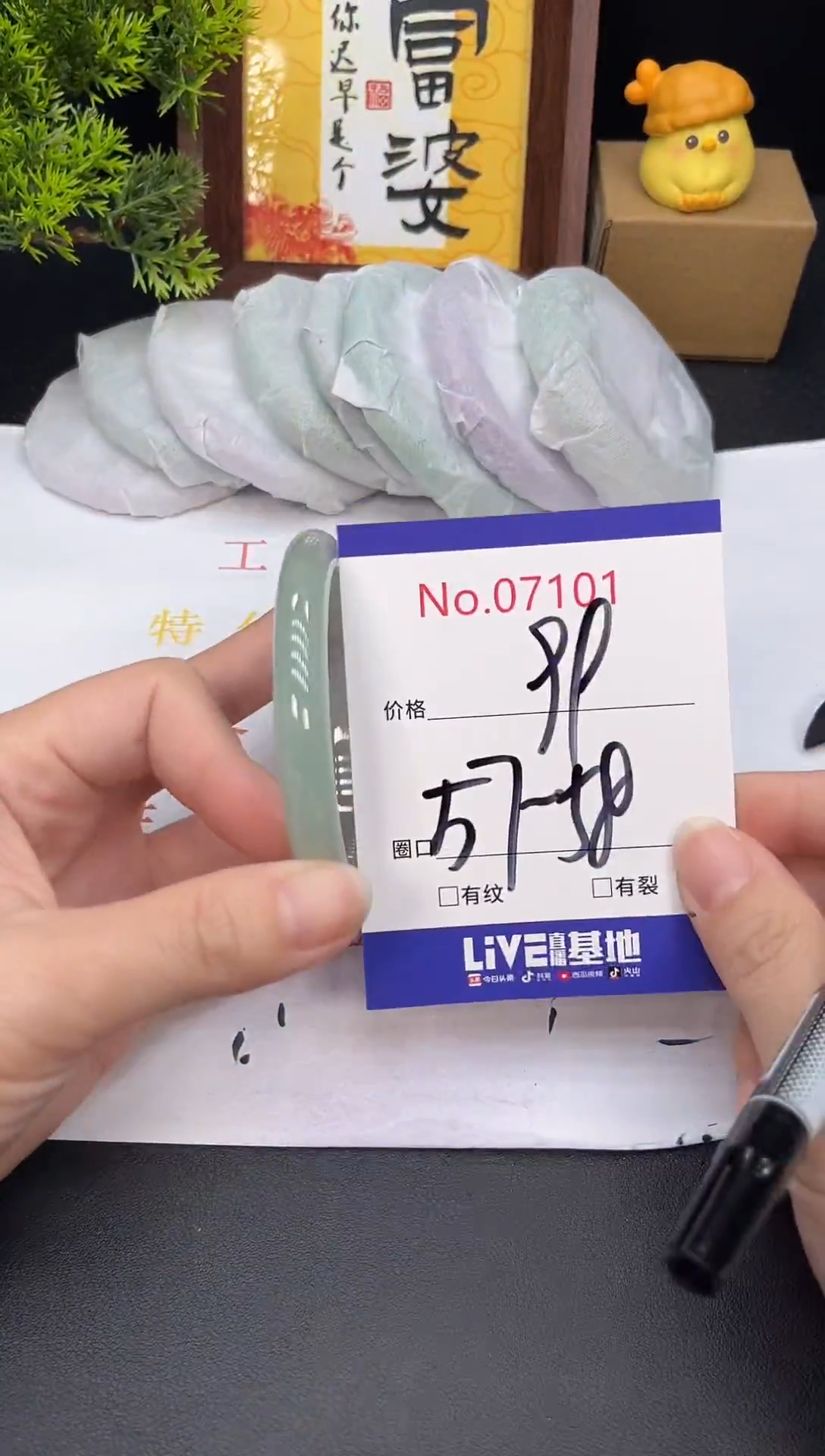 未镶嵌手镯翡翠7101