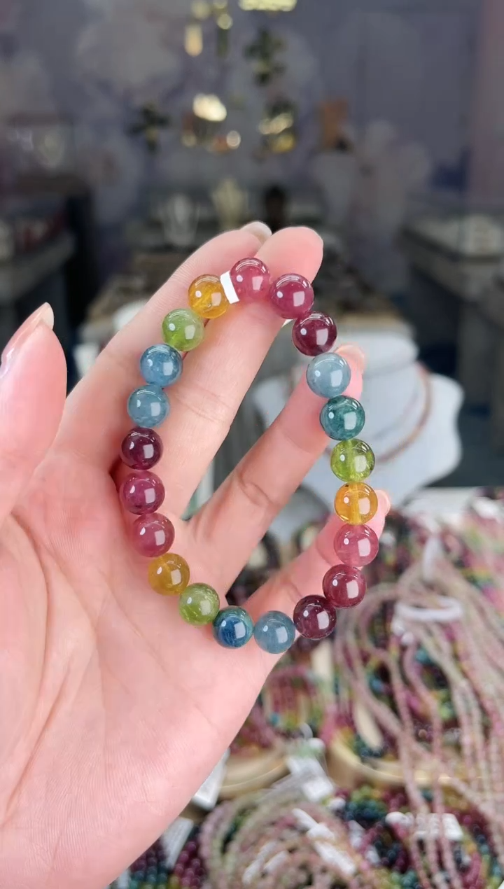 【闪购商品】碧玺/未镶嵌J9mm+碧玺单圈多样性发货