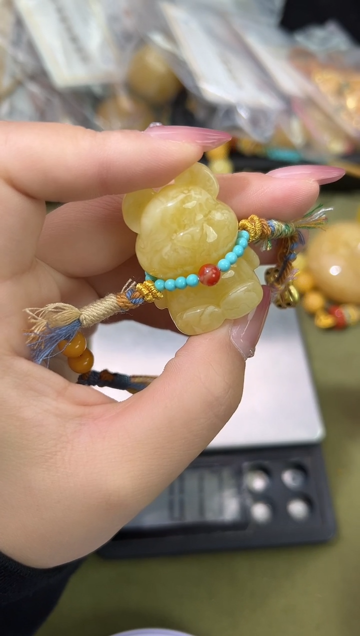 裸石琥珀未镶嵌天然琥珀蜜蜡吊坠