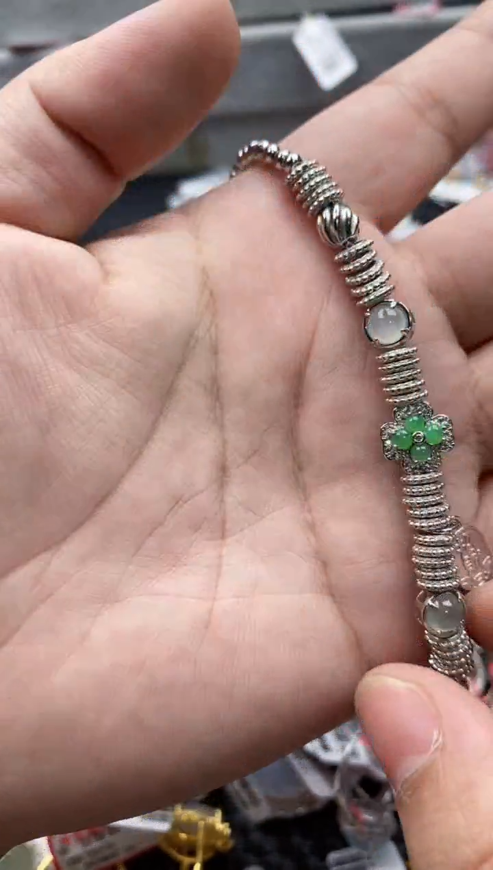 【闪购商品】翡翠戒指银S925镶嵌77777----3