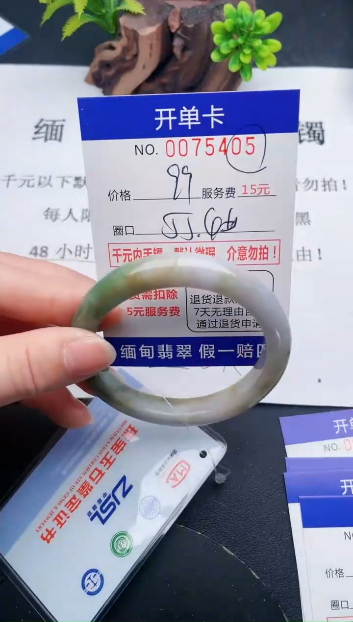 【闪购商品】翡翠手镯未镶嵌05天然翡翠A货