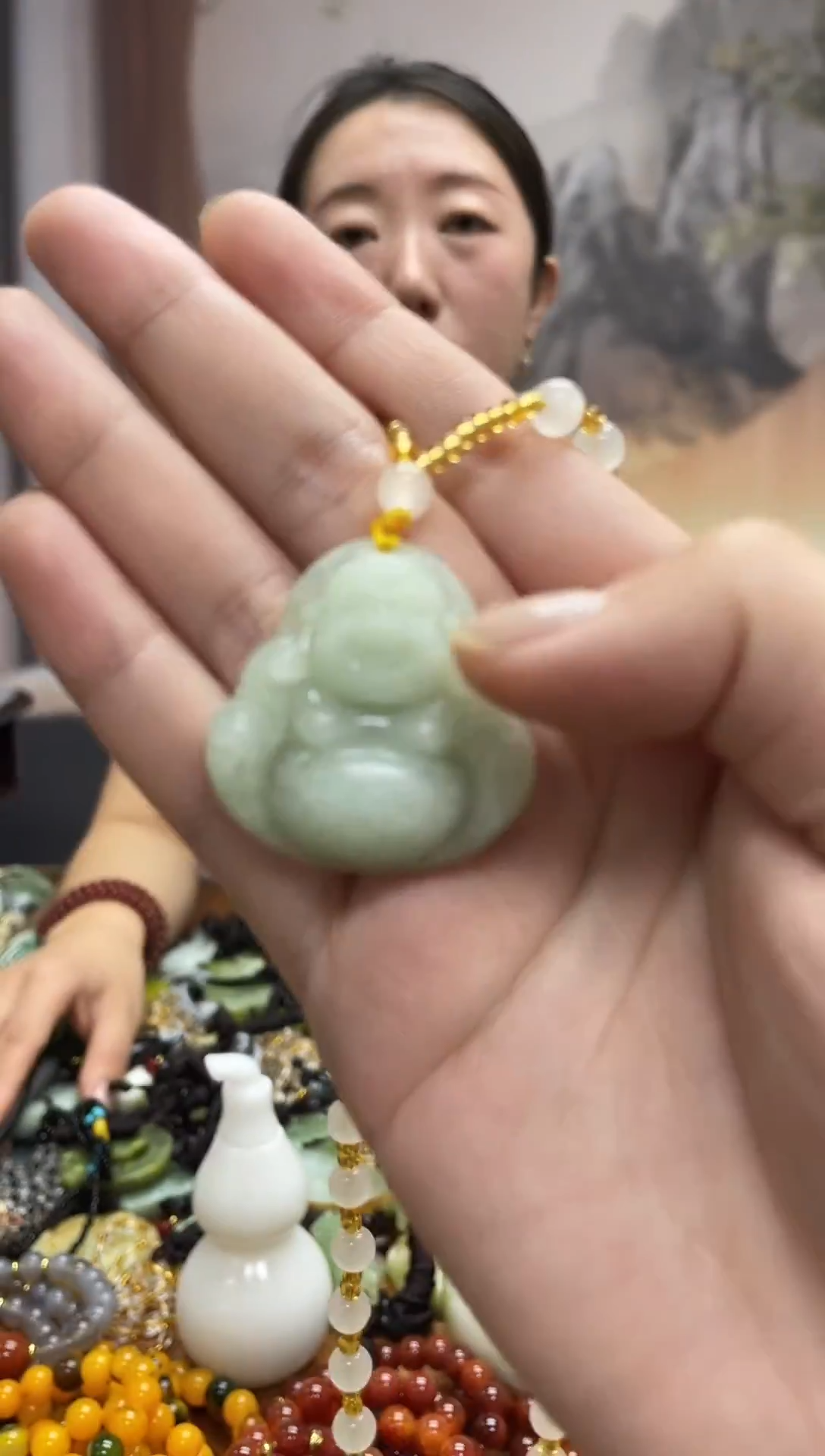 未镶嵌岫玉吊坠·