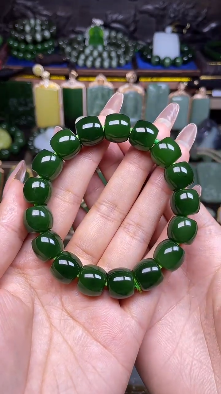 颈饰未镶嵌和田玉手串卡13.2