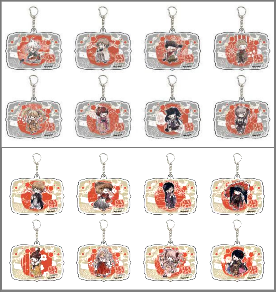 【代拆正版】弹丸论破正月盛装亚克力挂件 枪弾辩驳 豆豆眼