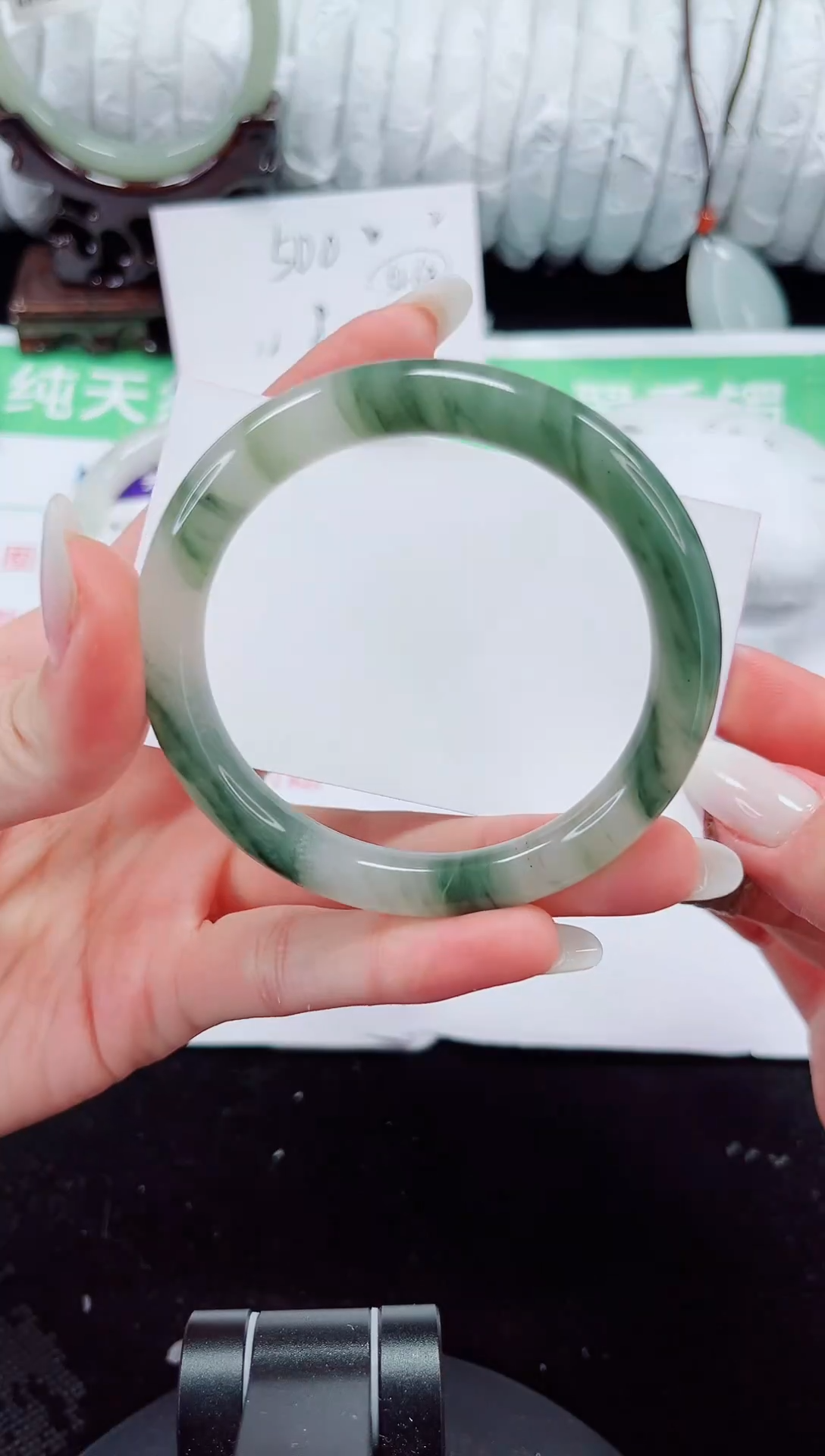 未镶嵌手镯石英质玉119-55/56