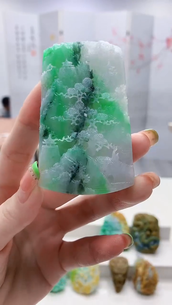 未镶嵌定制翡翠4829ry-毛货挂件100