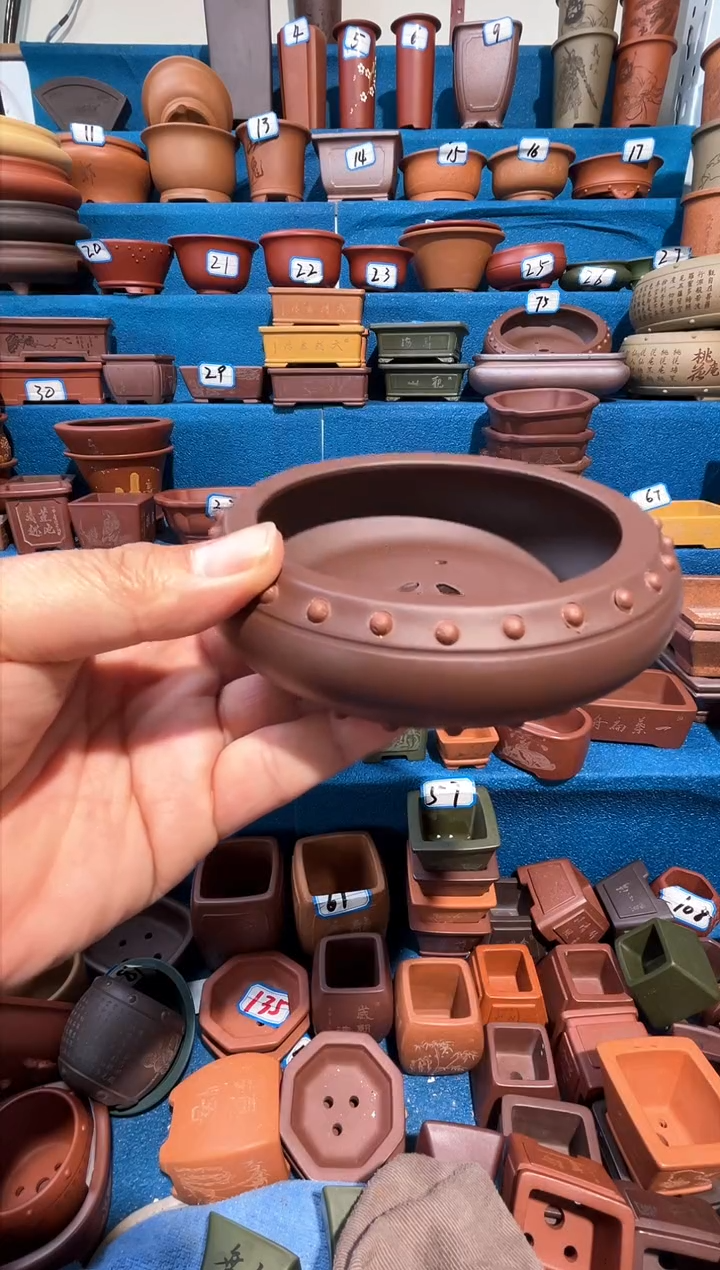 【闪购商品】紫砂紫砂花盆10*3