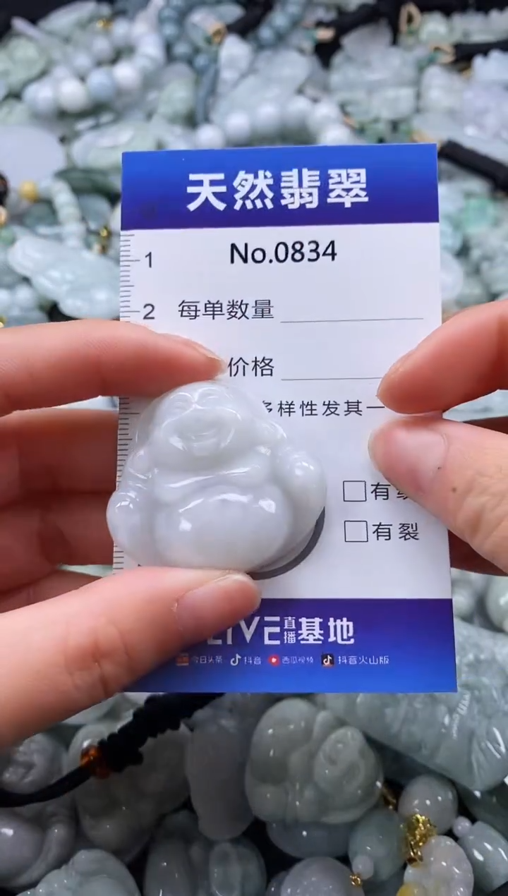 【闪购商品】翡翠颈饰未镶嵌缅甸A货翡翠0834