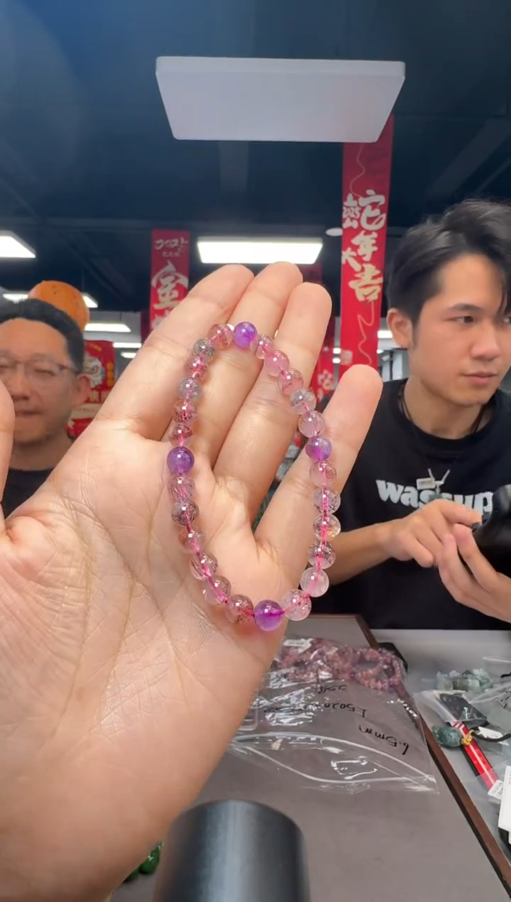 【闪购商品】水晶手串未镶嵌超七圆珠手串
