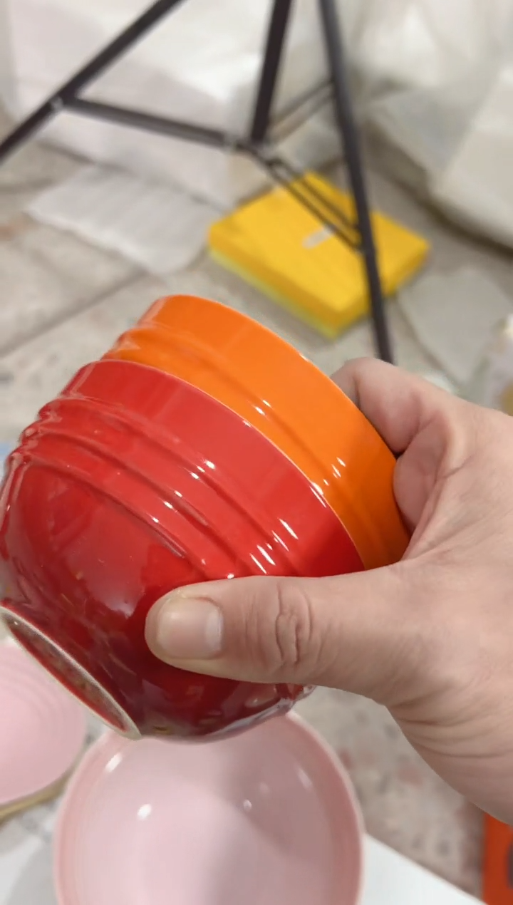 【闪购商品】碟微瑕----12CM---红+橙色