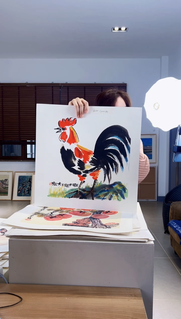 【闪购商品】版画耿玉琨限量作品亲签盖章版画S