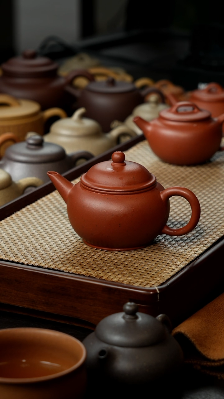 【闪购商品】紫砂茶壶老红泥水平150cc