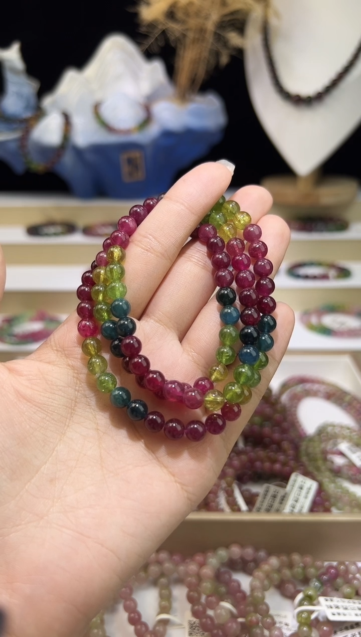 【闪购商品】碧玺/未镶嵌6mm+碧玺多圈多样性发货