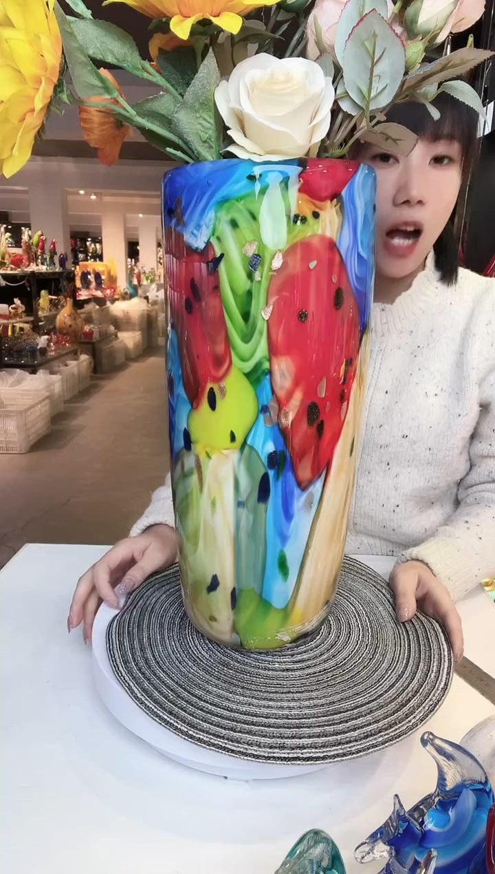 【闪购商品】茶盏琉璃摆件家居摆件