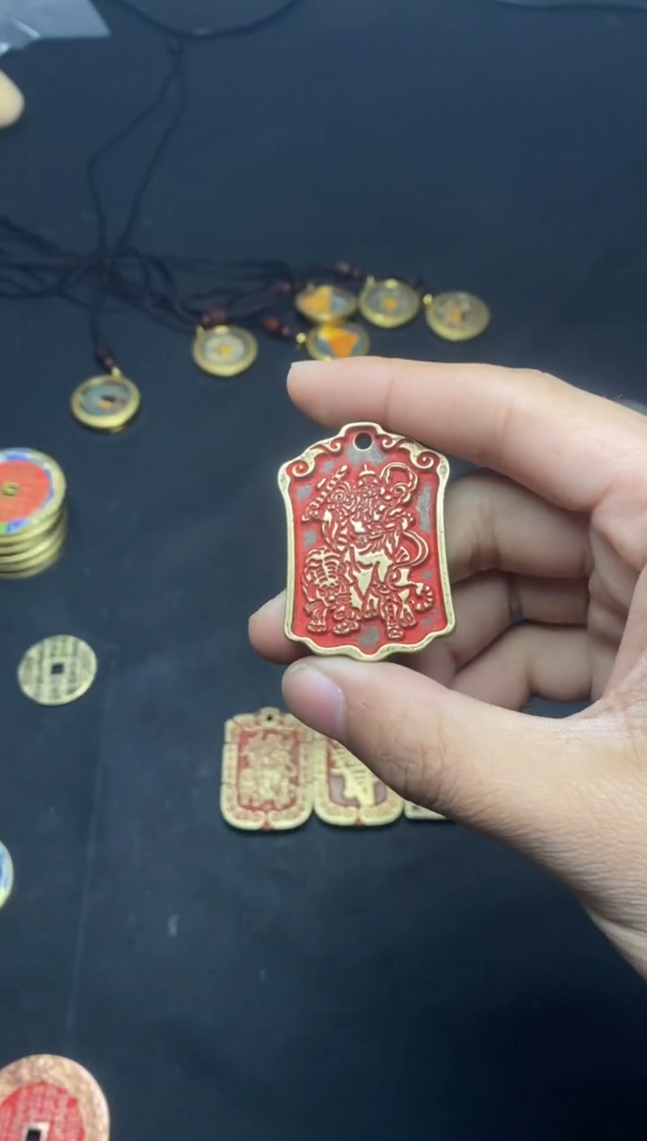 【闪购商品】纯银一个方牌子赵公明