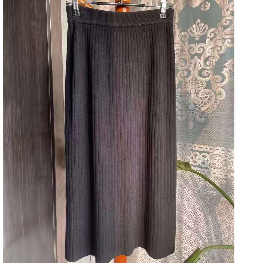 [彩薇工厂]100%羊毛四平加厚H版型秋冬百搭羊毛裙