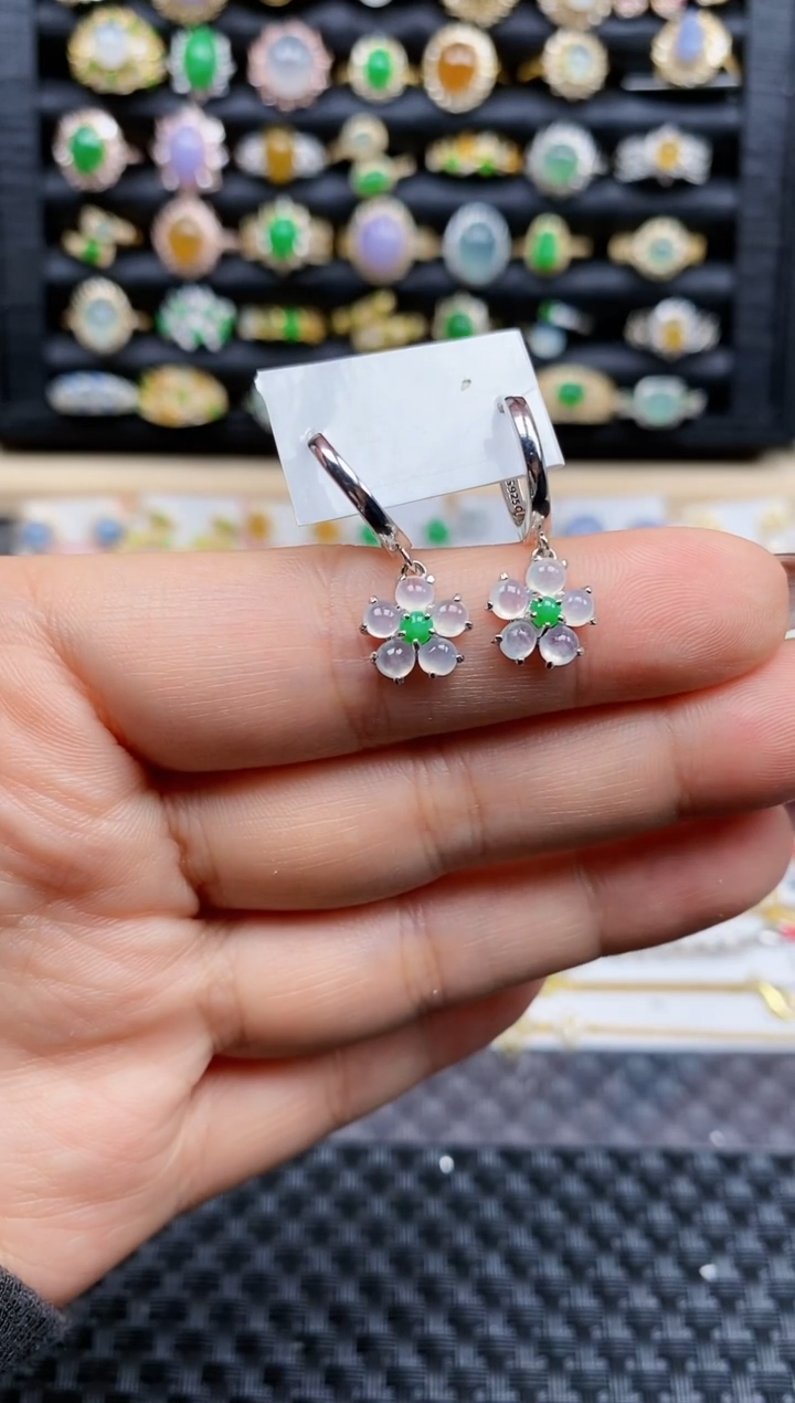 银S925镶嵌戒指翡翠312