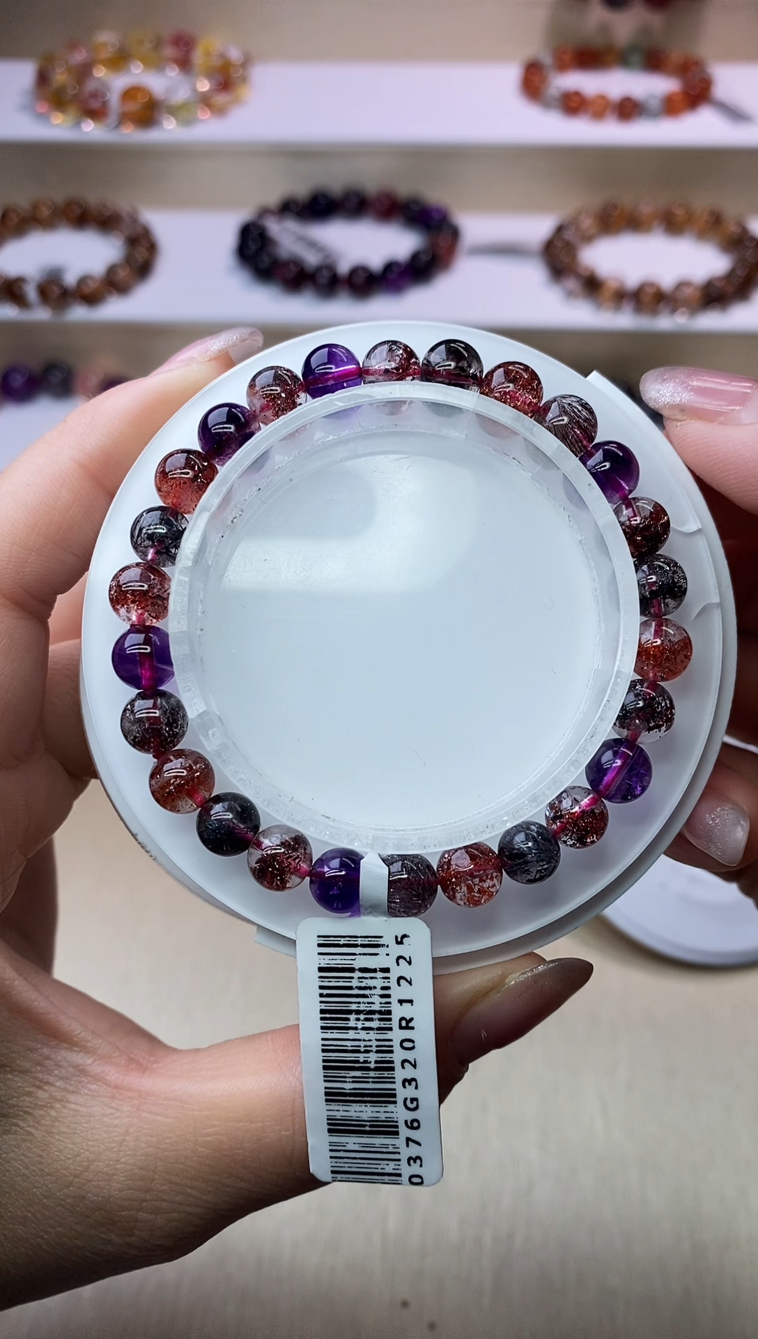 【闪购商品】水晶手链未镶嵌黑加仑超七7m+